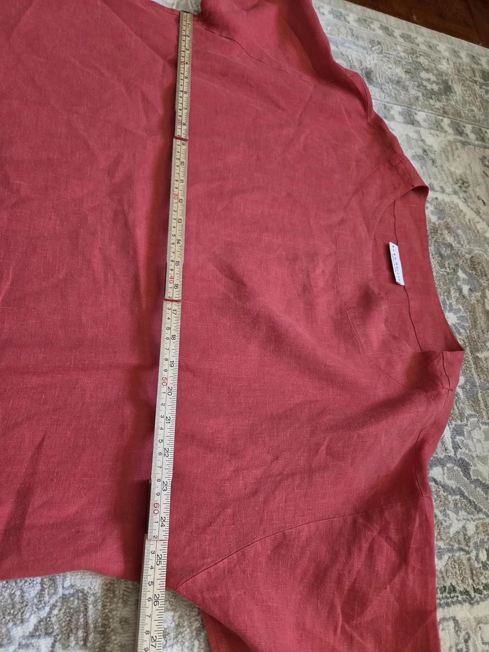 bryn Walker Rooibos Orange Linen Tunic Top XS